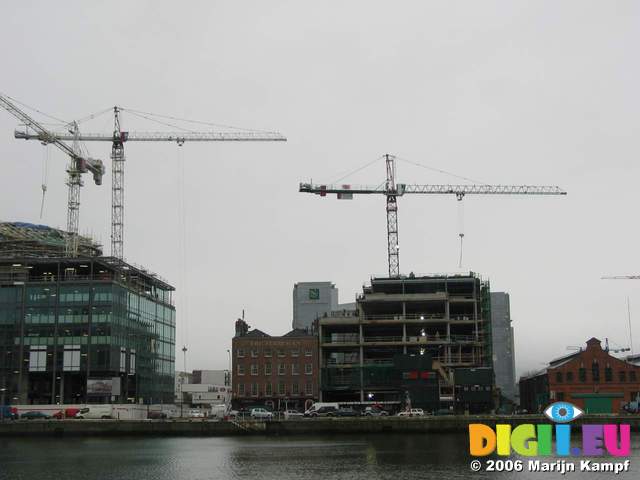 15999 Old and new building in Dublin Docks